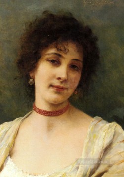 ウジェーヌ・デ・ブラース Painting - エレガントな女性 ユージン・デ・ブラース